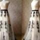 Ivory Bridesmaid Dress. Lace Tutu Bridesmaid Dress. Strapless Wedding Dress. 2015 Floor Length Prom Dress. Flower Embroidery Custom Size