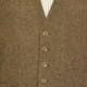 Mens Vest, herringbone in wool tweed, 100% acetate lined , AC Ashworth & Company formal wear, custom fit, two welt pockets, handmade in USA