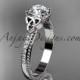 platinum diamond celtic trinity knot wedding ring, engagement ring CT7391