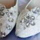 Lace Wedding Flats,Bridal Shoes Wedding Shoes, Party shoes prom shoes evening shoes Women's Shoes Size 9 6 7 Size8 Size 10 11 12  Size4~12.5