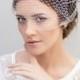 Birdcage Veil, Bridal Fascinator, Wedding Bow Headpiece, Cute Ivory Wedding Veil, Veils for Brides - Lotta