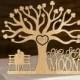 Rustic Wedding Cake Topper - Personalized wedding cake topper -  Monogram Cake Topper - Tree of life wedding cake topper - Bride and Groom