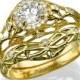 Engagement Set, Diamond Engagement Set, Wedding Ring Set, Matching Rings, Gold Set, Diamond Set, Ring Set, bridal jewelry set