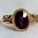 Antique Victorian Garnet and Gold Engagement Ring