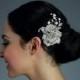 Wedding Rhinestone Flower Hair Comb OR Brooch Pin - Ready to ship in 1 week