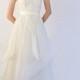 Hand Made Silk Organza and Lace Wedding Gown--Janine