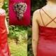 Red Hot Party Prom Dress, Mermaid Formal, Modern Size 8, Small