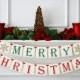 Merry Christmas Banner - Chistmas Photo Prop - Holiday Decoration - Christmas Decor - Holiday Banner