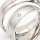 ON SALE Titanium Wedding Ring Sets With Grooved Line