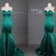 New Style 2015 Sexy Emerald Green Sweetheart Mermaid Long Prom Dress/Fish Tail Mermaid Evening Dress/Party Dress/Prom Dress DH272