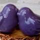 Nuzzling Purple Love Bird Cake Topper