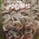 R780 Rose gold Hair comb hairpiece blush pink - wedding bridal hair - veil comb - gold