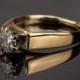 Quarter Carat Diamond Solitaire Ring in 18K Gold, Size 4