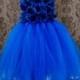 Flower Girl Dress - Royal Blue Tulle - Baby Dress - Fairy Dress