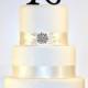 Custom - 4 inch Monogram Acrylic Wedding Cake Topper Personalized in Any Letter A B C D E F G H I J K L M N O P Q R S T U V W X Y Z