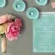 Mint Green Wedding Invitations for Shabby Chic Weddings / Vintage-Inspired Invites / Rustic Weddings / PRINTED Wedding Cards