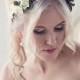 Flower crown, Floral headband, Bridal crown, Wedding circlet, Ivory bridal hair piece, Flower hair wreath, Floral crown, Bridal headpiece