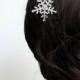 christmas hair accessories, holiday hair accessories, winter hair accessories, Snowflake, gift for her, winter, snowflake hair clip