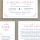 Printable Wedding Invitation PDF / 'Glamourous Gatsby' Art Deco Invitation / Pink and Navy / Digital File Only / Printing Also Available