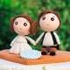 Star Wars Wedding Cake Topper with Stand and Free Shipping / Princess Leia and Han Solo