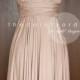 Short Straight Hem Light Taupe Infinity Dress Multiway Dress Bridesmaid Dress Convertible Dress Wrap Dress Prom Dress Maid of Honor Dress