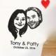 Custom couples portrait stamps / self inking / handle / for rustic wedding gift save the date invitations couple face gift ideas stamp etc