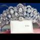 Rhinestone Tiara with Cubic Zirconia, Wedding Crown, Bridal Tiara,Tiara Headband, Bridal Headpiece, Bridal Hair Accessories