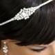 Crystal Headband Wedding Hair Accessories Bridal Headband Swarovski Crystal Rhinestone Side Tiara Wedding Headpiece MANDY CRYSTAL