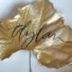 Thanksgiving: Gold Leaf Place Card (Taryn Cox The Wife)