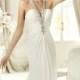 Wedding Dress - Style Pronovias Pelicano Chiffon V-Neck A-Line
