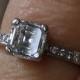 Asscher Engagement Ring/ Square Cut Diamond Ring/  1 ct Solitaire Diamond/ Platinum Ring/ Art Deco 20s Style/ VS1 H Color/ Vintage Wedding