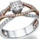 Braided Moissanite Engagement Ring, 14K White Gold Ring Accented Promise Ring, 1.1 TCW Forever Brilliant Moissanite
