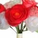 Coral Wedding Bouquet, Peony Bouquet, Paper bouquet, Paper flower bouquet