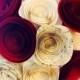 Paper Flower Bouquet - Red - Cream - Music Sheet - Wedding Bouquet - Bridal Bouquet - Bridesmaid Bouquet - Centerpieces - Music notes