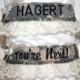 Ivory Military Bridal Garters - Army, Navy, Marines & Air Force