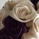 Ivory/ deep plum Keepsake Wedding bouquet for your bridesmaid.