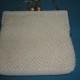 Vintage Empire Made White & Ivory Beaded Evening Bag/Purse with Diamond  Design - 1960s - Ideal Bridal/Cruise/Prom/Races