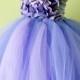 Flower Girl Dress, Tutu Dress, Photo Prop, Lavender Purple, Flower Top, Tutu Dress