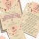 25 Flowers and Bunting Wedding Invites, Luggage Tag, Modern Wedding, Wedding Stationery, Wedding Invitation