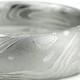 Men's Wedding Ring - Domed with Flowing Pattern Like Water Waves Wind Clouds. Intricate Sophisticated and Handmade Art Metal Jewelry
