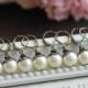 Special Price. Set of Four (4) Swarovski Cream Ivory Pearl Earrings. Lever Back Vintage Themed Wedding Earrings. Bridesmaids Gift