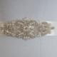 Bridal Sash - Wedding Dress Sash Belt - Pearl and Rhinestone Ivory Sash - Ivory Rhinestone Bridal Sash, Style 218