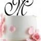 Custom Wedding Cake Topper - Personalized Monogram Cake Topper -Initial -  Cake Decor -Anniversary