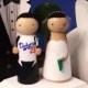 Dodgers  Sports Theme Wedding Cake Topper - Choose your Team  Custom Wedding Cake Topper-Personalized for You with 3-D Accents