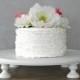 16" 16 inch Wedding Cake Stand Cupcake Round White Rustic Grooms Cake Wedding Decor E.Isabella Designs Featured In Martha Stewart Weddings
