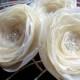 Ivory, cream wedding bridal flower hair clips (set of 3), bridal hair accessories, bridal floral headpiece, wedding hair accessory