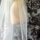Bridal Tulle Veil 35'Single Layer, Traditional Veil, Illusion veil Wedding Ivory veil