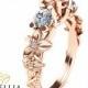 Three stone ring 14K Rose Gold Morganite Ring,Camellia Jewelry,Flower Ring,3 Stone Engagment Ring,Art Deco Ring.
