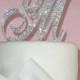 As Seen on TLC's Four Weddings - Monogram cake topper - Swarovski Crystal cake topper