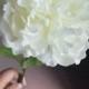 Real Touch White Peony Flowers Single Stem Artificial Open Peony Flowers For Bridal Bouquet Home Decor